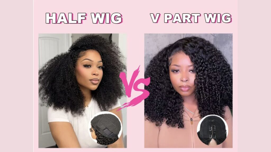 V Part Wig